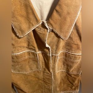 Leather naf naf biker jacket